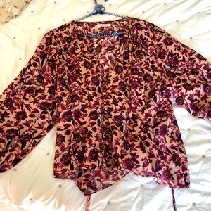 Doen pink floral top